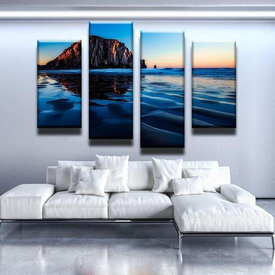 City Landscape Empire State Building Sunset Usa Pround Multi Canvas Wall Art Ideas, Multi Piece Panel Canvas Home Decor Housewarming Gift Ideas Framed Prints, Canvas