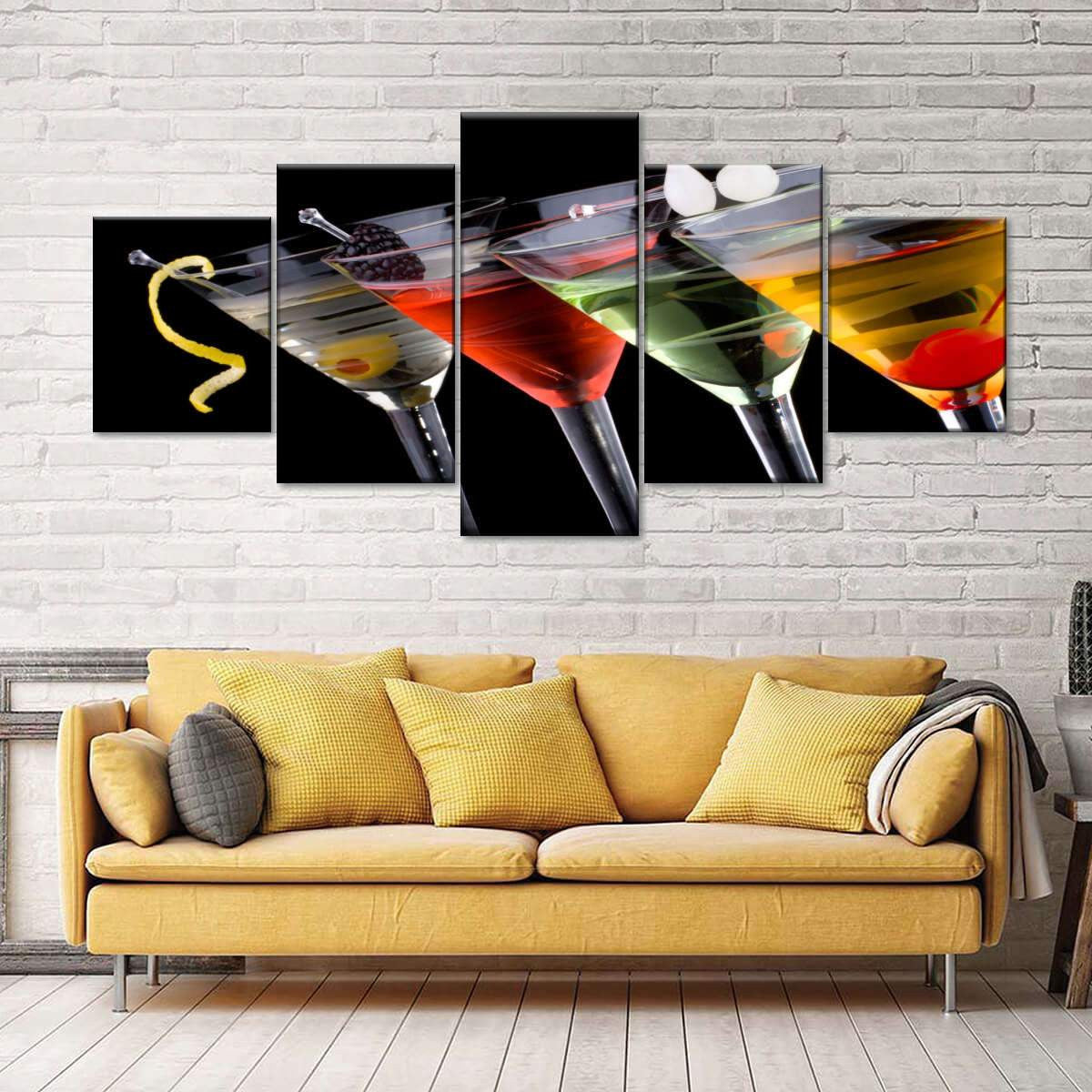 Branching Deer Antlers Wild Animals Multi Canvas Wall Art Ideas, Multi Piece Panel Canvas Home Decor Housewarming Gift Ideas Framed Prints, Canvas