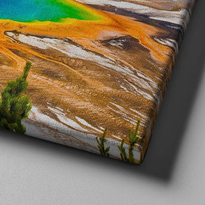 Natural Landscape Prismatic Geyser Multi Canvas Wall Art Ideas, Multi Piece Panel Canvas Home Decor Housewarming Gift Ideas Framed Prints, Canvas
