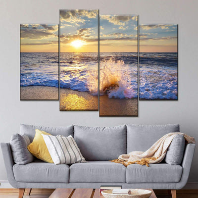 Tropical Waters Blue Ocean Beatiful Sea Natural Landscape Multi Canvas Wall Art Ideas, Multi Piece Panel Canvas Home Decor Housewarming Gift Ideas Framed Prints, Canvas