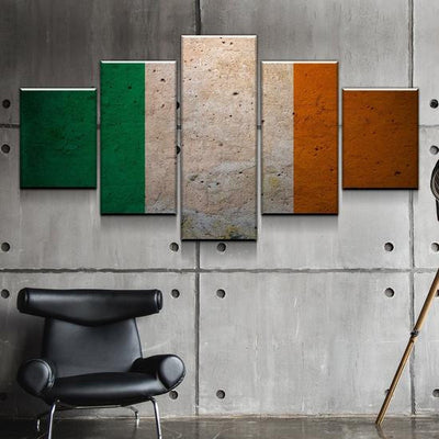 Pride of the Irish Flag Multi Canvas Wall Art Ideas, Multi Piece Panel Canvas Home Decor Housewarming Gift Ideas Framed Prints, Canvas