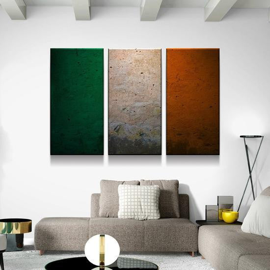 Pride of the Irish Flag Multi Canvas Wall Art Ideas, Multi Piece Panel Canvas Home Decor Housewarming Gift Ideas Framed Prints, Canvas