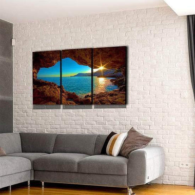 Natural Landscape Primordial Sunset Multi Canvas Wall Art Ideas, Multi Piece Panel Canvas Home Decor Housewarming Gift Ideas Framed Prints, Canvas