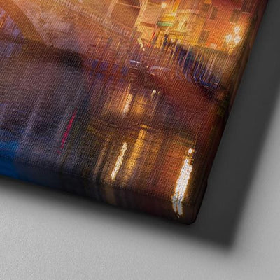 Sunset Gondola Ride Multi Canvas Wall Art Ideas, Multi Piece Panel Canvas Home Decor Housewarming Gift Ideas Framed Prints, Canvas