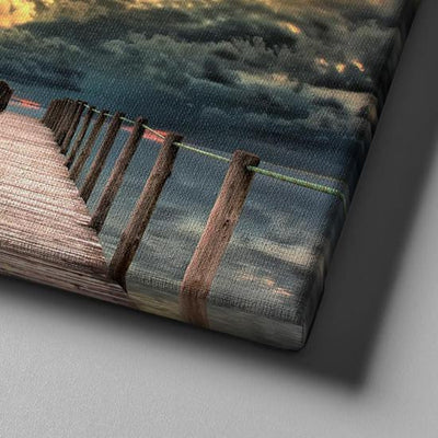 Sunset Gondola Ride Multi Canvas Wall Art Ideas, Multi Piece Panel Canvas Home Decor Housewarming Gift Ideas Framed Prints, Canvas