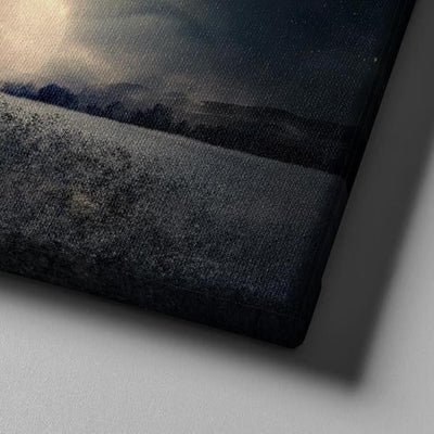 Natural Landscape Enchanting Full Moon Multi Canvas Wall Art Ideas, Multi Piece Panel Canvas Home Decor Housewarming Gift Ideas Framed Prints, Canvas