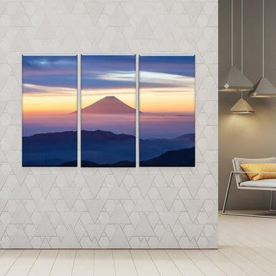 Mt Fuji Floating Above the Clouds Natural Landscape Multi Canvas Wall Art Ideas, Multi Piece Panel Canvas Home Decor Housewarming Gift Ideas Framed Prints, Canvas
