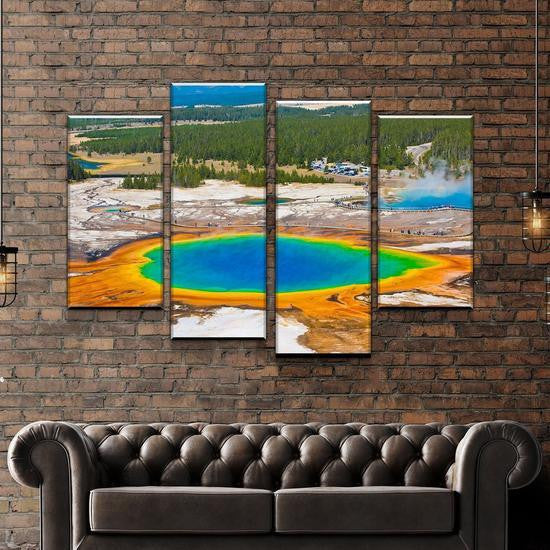 Roaring Lion Wild Animals Multi Canvas Wall Art Ideas, Multi Piece Panel Canvas Home Decor Housewarming Gift Ideas Framed Prints, Canvas