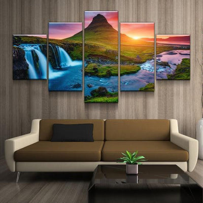 Roaring Lion Wild Animals Multi Canvas Wall Art Ideas, Multi Piece Panel Canvas Home Decor Housewarming Gift Ideas Framed Prints, Canvas
