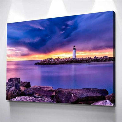 Moonlit Manhattan Citizen City Landscape Multi Canvas Wall Art Ideas, Multi Piece Panel Canvas Home Decor Housewarming Gift Ideas Framed Prints, Canvas