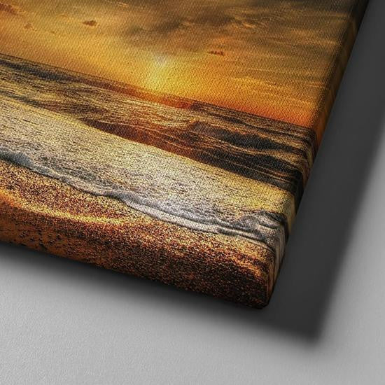 Beautiful Sunrise At Beach Golden Coast Multi Canvas Wall Art Ideas, Multi Piece Panel Canvas Home Decor Housewarming Gift Ideas Framed Prints, Canvas