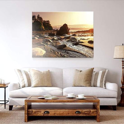 Natural Landscape Savannah Tree at Sunset  Multi Canvas Wall Art Ideas, Multi Piece Panel Canvas Home Decor Housewarming Gift Ideas Framed Prints, Canvas