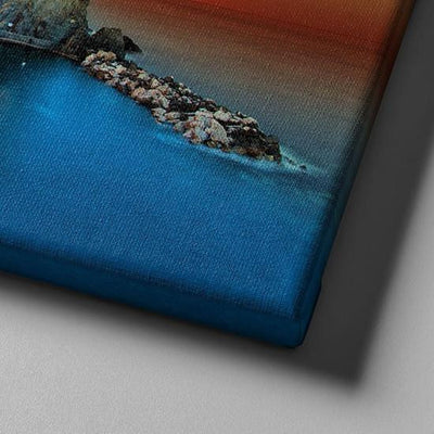 Secluded Island Natural Landscape Beach Sunset Island Multi Canvas Wall Art Ideas, Multi Piece Panel Canvas Home Decor Housewarming Gift Ideas Framed Prints, Canvas