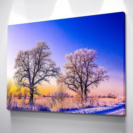 Peaceful Winter Forest Multi CanvasBeautiful Wall Art Ideas, Multi Piece Panel Canvas Home Decor Housewarming Gift Ideas Framed Prints, Canvas