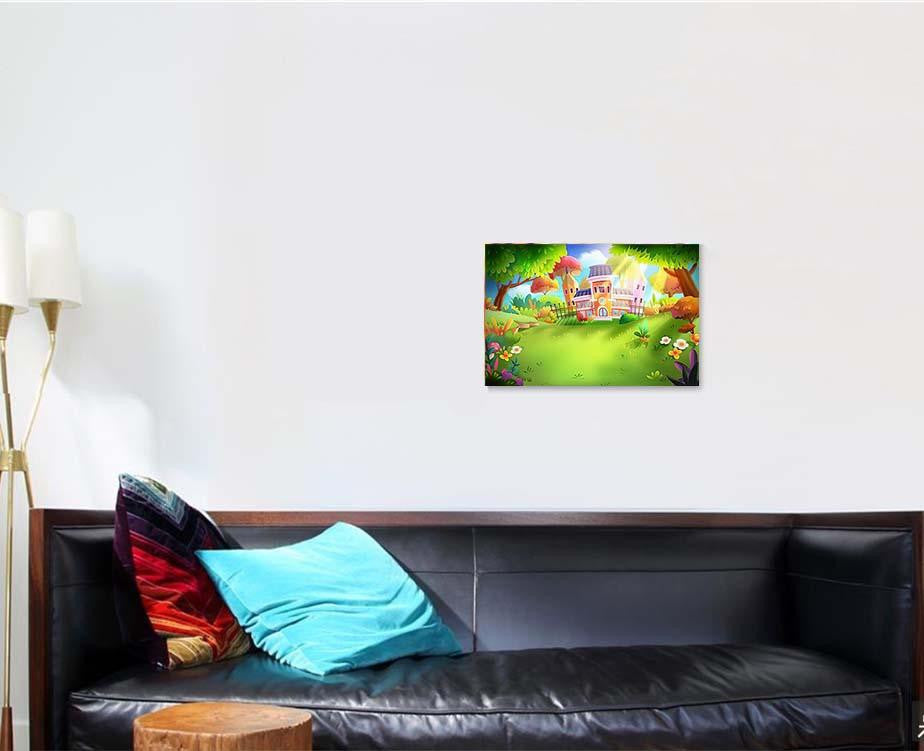 School Forest Fantastic Realistic Style Video, Fantastic Premium Multi Canvas Prints, Multi Piece Panel Canvas Home Decor, Luxury Gallery Wall Fine Art