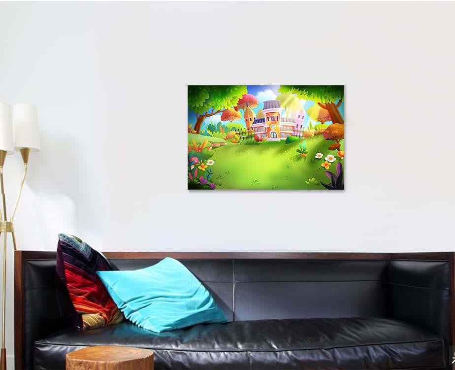 School Forest Fantastic Realistic Style Video, Fantastic Premium Multi Canvas Prints, Multi Piece Panel Canvas Home Decor, Luxury Gallery Wall Fine Art