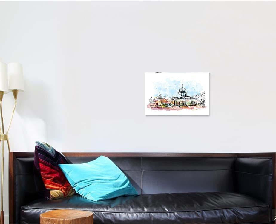 Building View Landmark Chisinau Capital Eastern Christian Premium Multi Canvas Prints, Multi Piece Panel Canvas Luxury Gallery Wall Fine Art Print