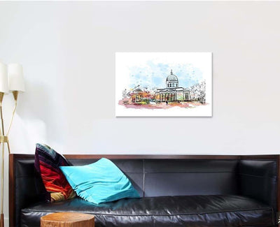 Building View Landmark Chisinau Capital Eastern Christian Premium Multi Canvas Prints, Multi Piece Panel Canvas Luxury Gallery Wall Fine Art Print