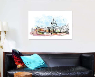 Building View Landmark Chisinau Capital Eastern Christian Premium Multi Canvas Prints, Multi Piece Panel Canvas Luxury Gallery Wall Fine Art Print