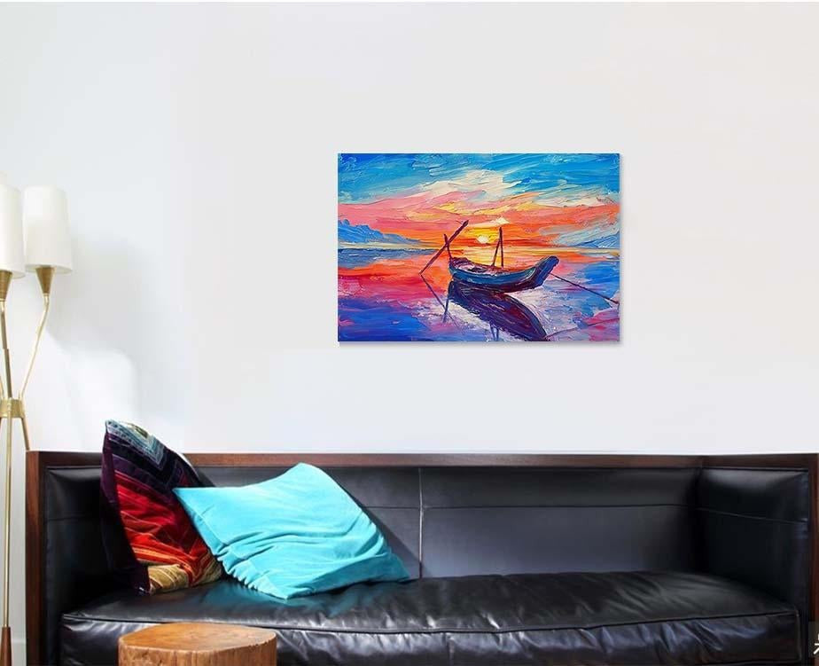 Oil Artwork On Luxury Multi Canvas Prints, Multi Piece Panel Canvas Gallery Art Print Fishing Abstract Luxury Multi Canvas Prints, Multi Piece Panel Canvas Gallery Art Print Print