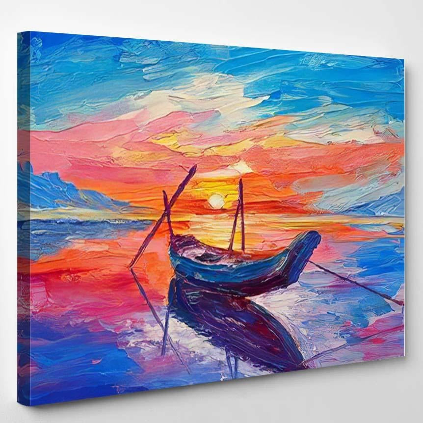 Oil Artwork On Luxury Multi Canvas Prints, Multi Piece Panel Canvas Gallery Art Print Fishing Abstract Luxury Multi Canvas Prints, Multi Piece Panel Canvas Gallery Art Print Print
