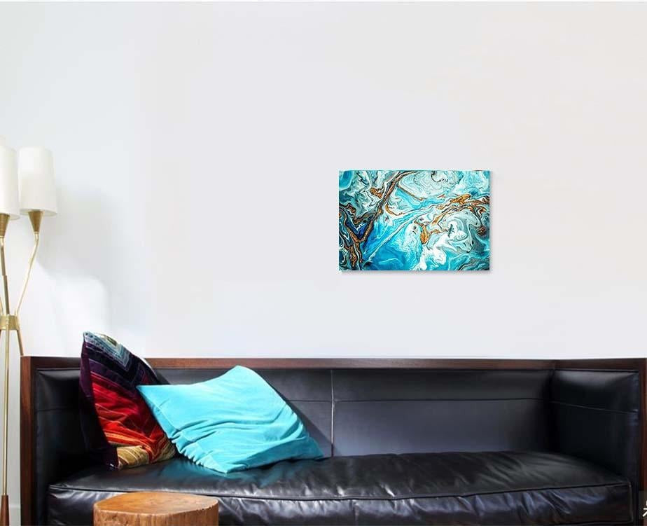 Marble Texture Eastern Technique Contemporary Art Abstract Luxury Multi Canvas Prints, Multi Piece Panel Canvas Gallery Art Print Print