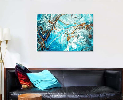 Marble Texture Eastern Technique Contemporary Art Abstract Luxury Multi Canvas Prints, Multi Piece Panel Canvas Gallery Art Print Print