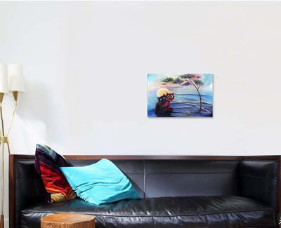 Two Cats Under Tree Abstract Luxury Multi Canvas Prints, Multi Piece Panel Canvas Gallery Art Print Print