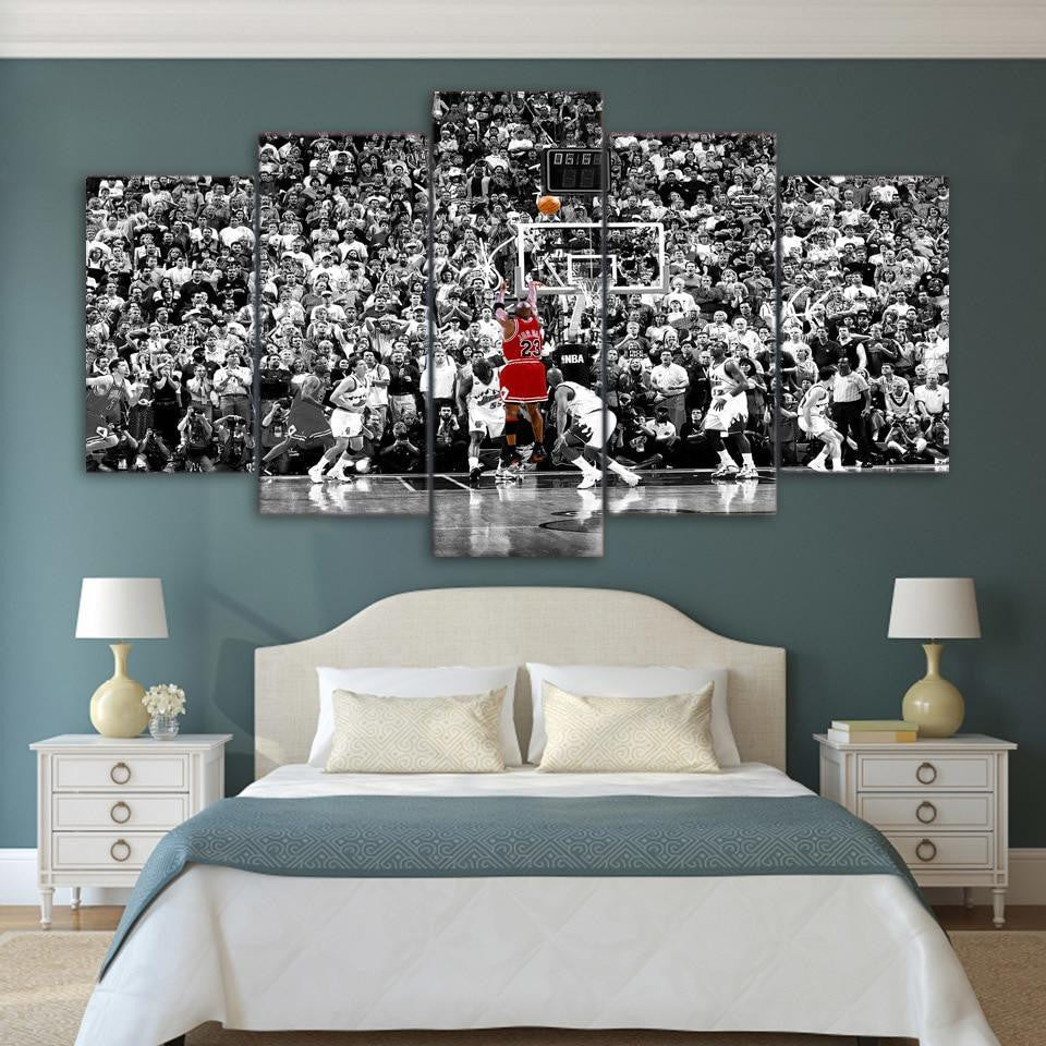 basketball player 01 Sport 5 Panel Canvas Art Wall Decor Luxury Multi Canvas Prints, Multi Piece Panel Canvas Gallery Art Print