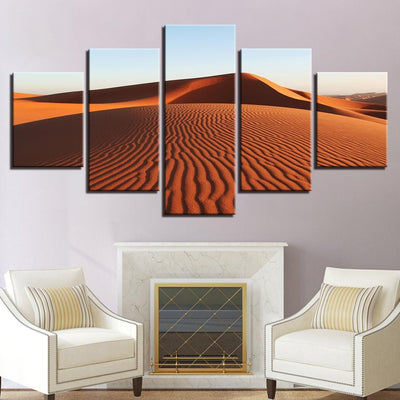 Desert Landscape Framework Nature 5 Panel Canvas Art Wall Decor Luxury Multi Canvas Prints, Multi Piece Panel Canvas Gallery Art Print