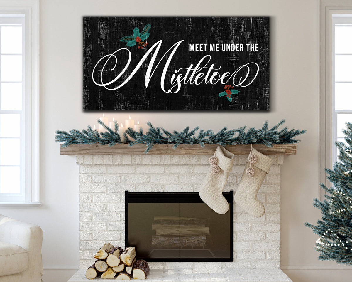 Mistletoe Sign For Home Wall Family Gift Holiday Gift Christmas Decor Holiday Sign Christmas Gift Home Wall Art Home Decor Family Christmas
