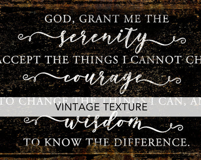 Modern Farmhouse Wall Decor Serenity Prayer Sign Religious Christian Art For Living Room Primitive Rustic Country Canvas Entryway Print