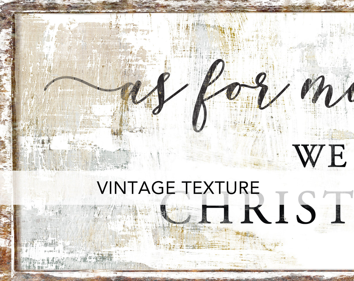 As For Me And My House We Sing Carols Christmas Sign Cozy Farmhouse Holiday Wall Decor Shabby French Country Winter Canvas Wall Art Print