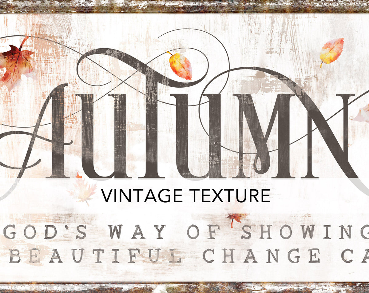 God's Beautiful Change Rustic Fall Sign Modern Farmhouse Wall Decor, Primitive Country Autumn Leaves Cozy Vintage Harvest Thanksgiving Decor