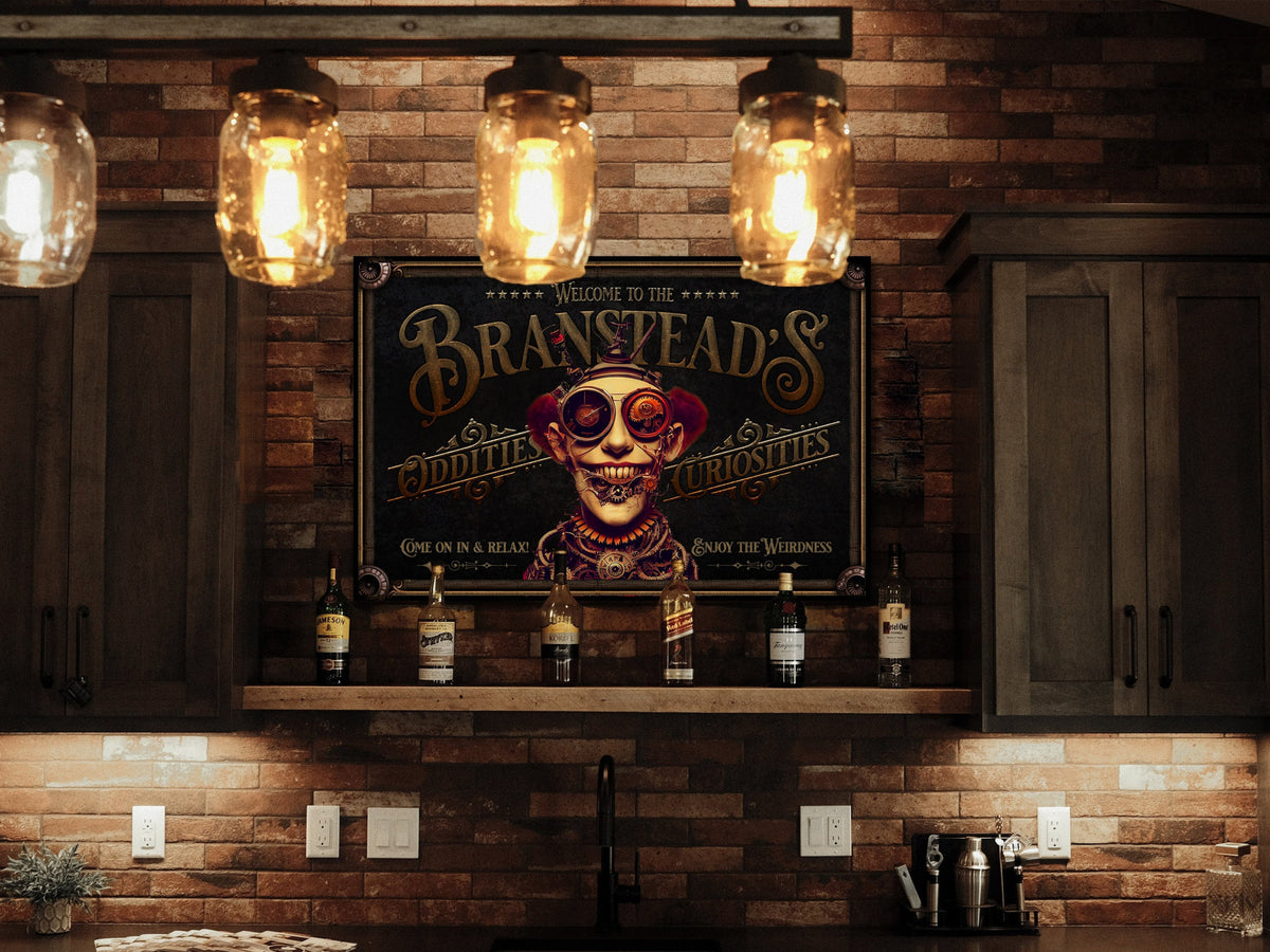 Aeticon Canvas Steampunk | Steampunk Decor | Steampunk Personalized with Last Name | Steampunk Wall Art | Steampunk Wall Decor | Steampunk Game Room