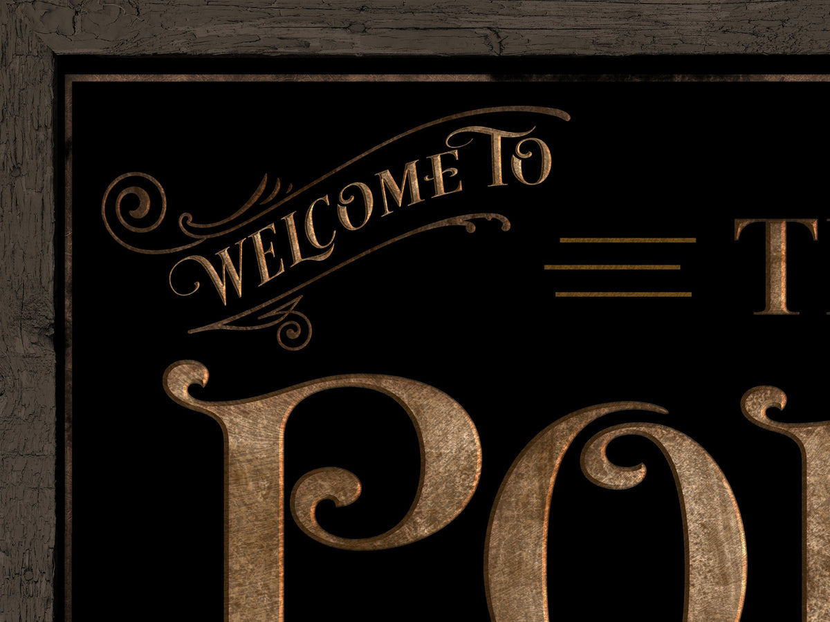 Aeticon Canvas Welcome to the Porch Where Wasting Time Sign | Porch Sign | Sign for Porch | Back Porch Farmhouse Sign | Metal Sign | Outdoor Porch Sign