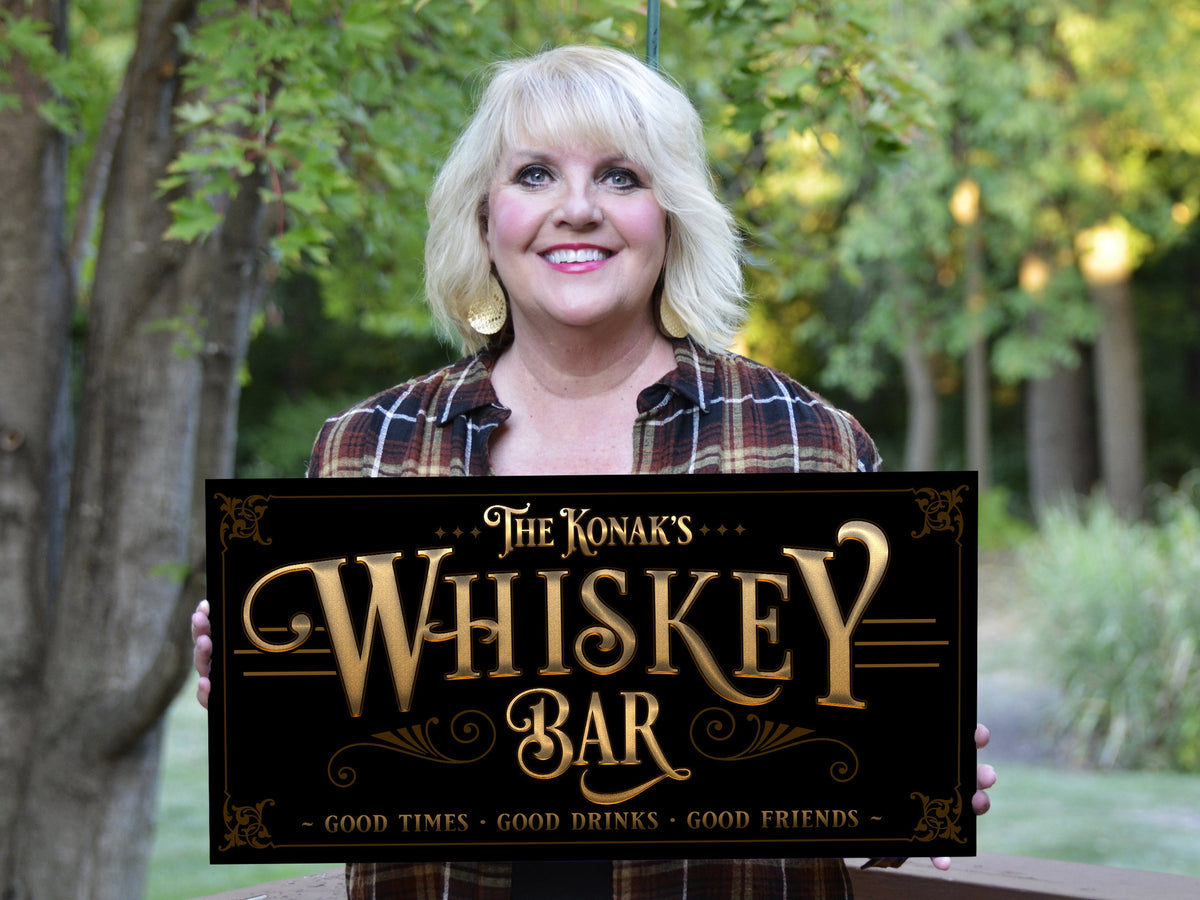 Aeticon Canvas Whiskey Gift | Whiskey Bar Sign | Whiskey Decor | Man Cave Decor | Man Cave Sign