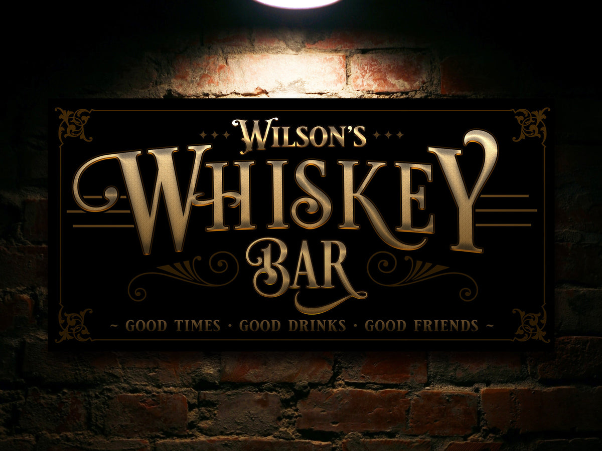 Aeticon Canvas Whiskey Gift | Whiskey Bar Sign | Whiskey Decor | Man Cave Decor | Man Cave Sign