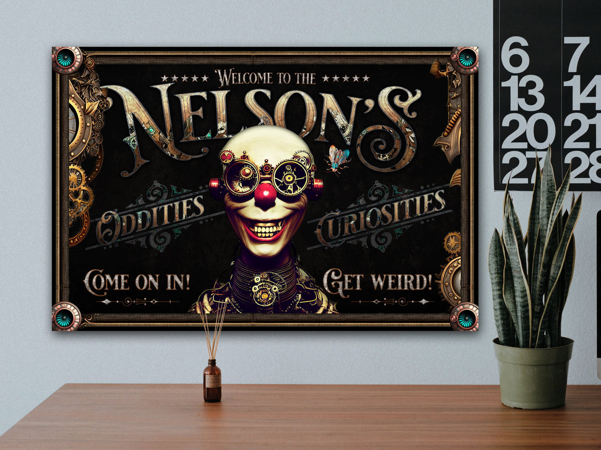 Aeticon Canvas Steampunk | Steampunk Decor | Steampunk Art | Steampunk Wall Art | Steampunk Wall Decor | Steampunk Game Room | Metal Print