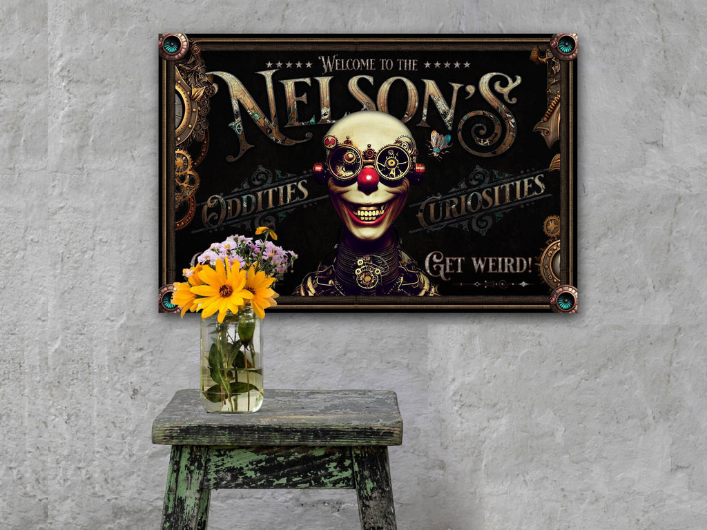 Aeticon Canvas Steampunk | Steampunk Decor | Steampunk Art | Steampunk Wall Art | Steampunk Wall Decor | Steampunk Game Room | Metal Print