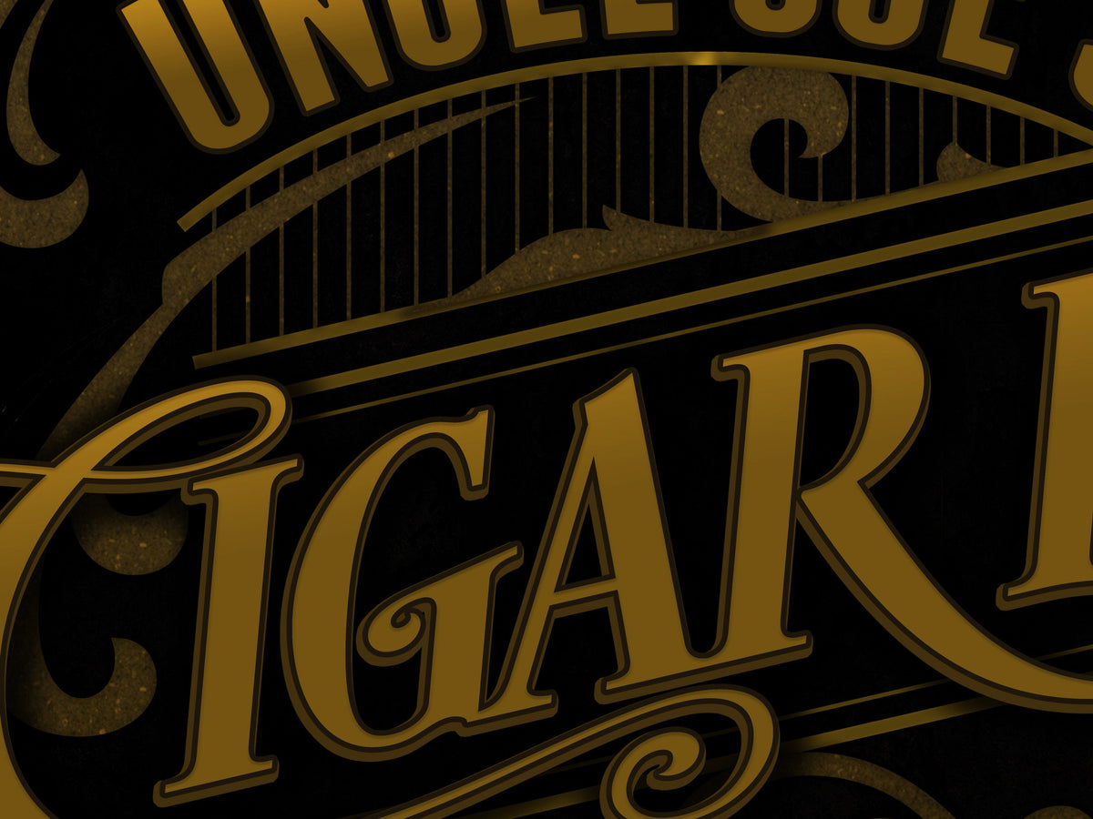 Aeticon Canvas Personalized Cigar Parlor Sign | Cigar Parlor and Lounge Sign | Cigar Lounge Sign | Rustic Cigar Sign | Vintage Cigar Bar Sign
