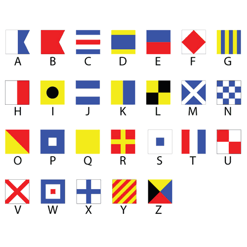 Nautical Flag Personalized Name In Nautical Flags Canvas Gift Idea Print Home Decor