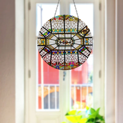 Stained Design Faux Stained Glass Suncatcher Window Hanging Home Decor Sun Catcher Gift Idea