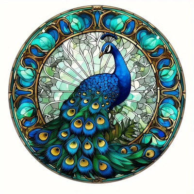 Stunning Peacock-Shaped Suncatcher Window Hanging Light Catcher Home Decor