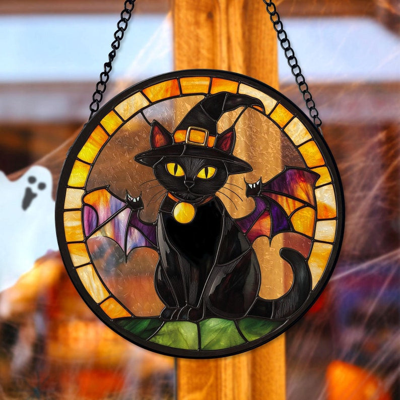 Yellow Suncatcher Honeycomb Faux Stained Glass Home House Decor, Beehive and Flower Faux Faux Stained Glass Suncatcher, Bees Window Hanging