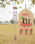 Custom Christmas Memorial WindChime Gift for Gaga, Gaga Gift, Personalized Gift Gaga, Elf Squad,  Gaga Gift for Xmas, Gaga's Garden