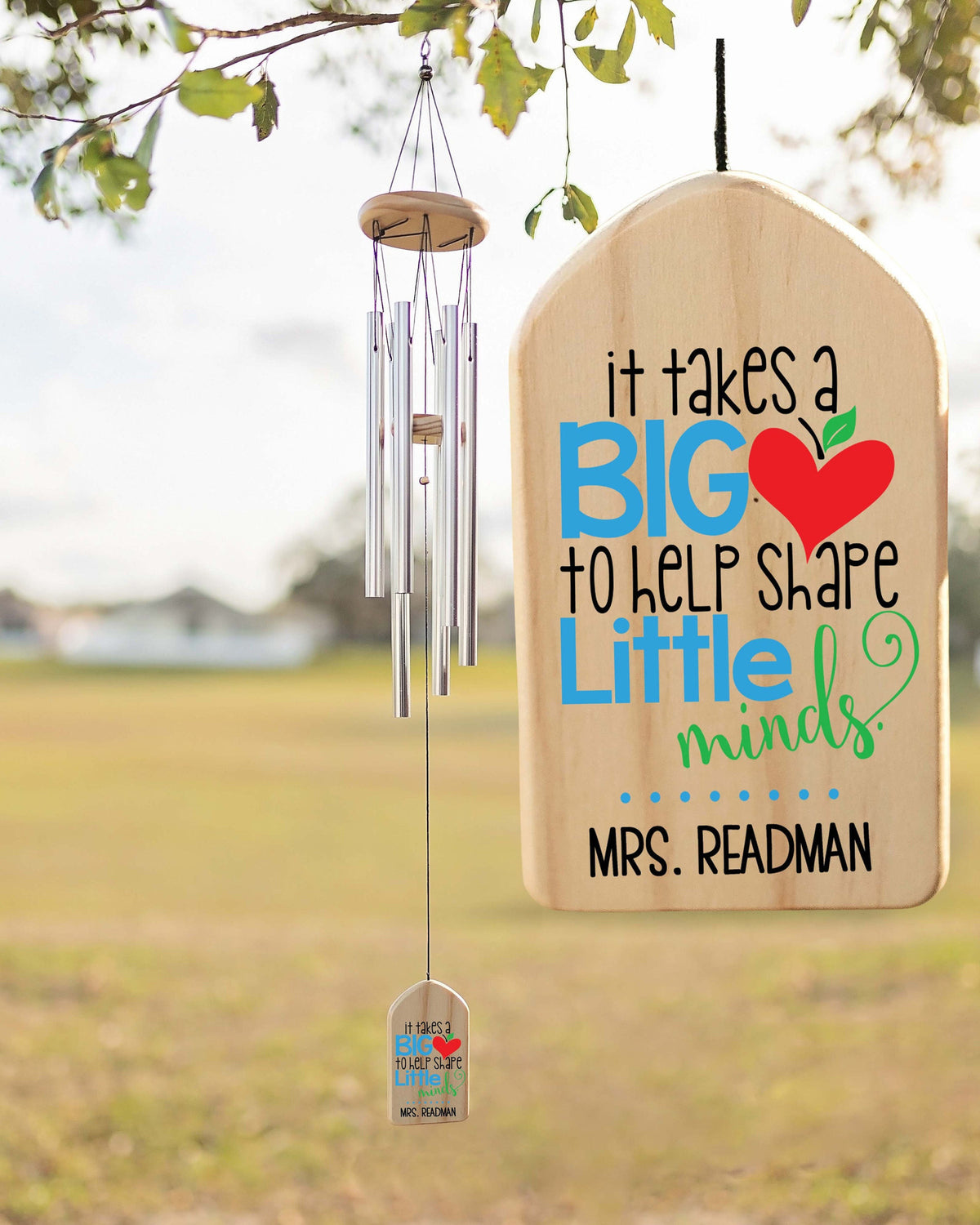 Personalized Wind Chimes Gift, Teacher Gift Chime, Teacher's Day Gift, Personalized Gift, School Teacher Day Gift from Kids, Classroom