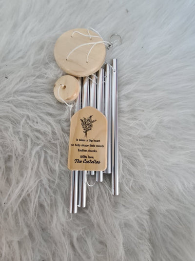 Retirement Wind Chime, Personalized Gift For Retired Teacher Nurse Doctor Mentor, Thank you Retirement Gift for Women, Happy Retirement