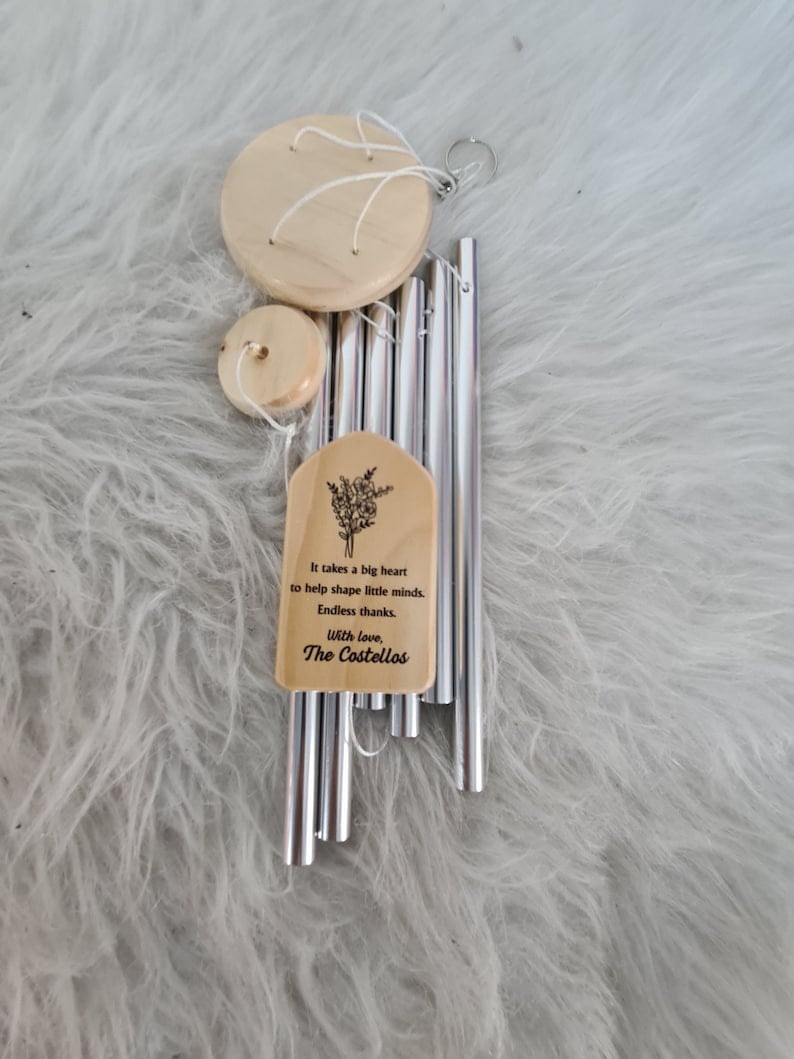 Retirement Wind Chime, Personalized Gift For Retired Teacher Nurse Doctor Mentor, Thank you Retirement Gift for Women, Happy Retirement