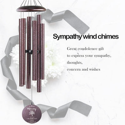 Personalized Memorial Wind Chimes,Custom Wind Chime,Sympathy Gift After Loss of Mom Dad or Loved One,Wind Chime Outdoor,Remembrance Gift